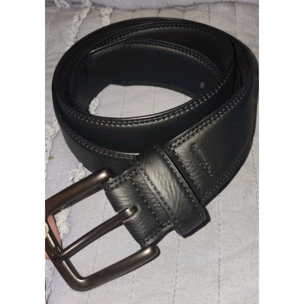 Columbia Sportswear Mens Black Synthetic Leather Belt Size XL 42 - 44 Worn 1 Tim